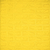 3D Wall Panel – Yellow Classic Brick Pattern - 77x70 cm