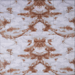 3D Duvar Paneli – Mermer Desen Kahve-Beyaz