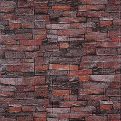 3D Duvar Paneli – Kırmızı Tuğla - 77x70 cm