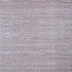 3D Duvar Paneli – Gri Ağaç Desen - 77x70 cm