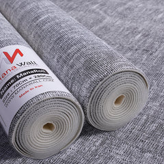 3D Duvar Paneli – Keten Doku Gri Rulo - 280x70 cm