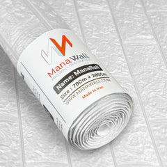 3D Wall Panel - Classic Brick Pattern White Roll - 280x70 cm 