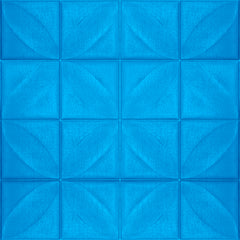 Aqua Leaf 3D Mavi Duvar Paneli