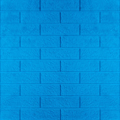 3D Duvar Paneli – Klasik Tuğla Desen Mavi