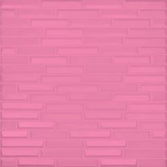 3D Wall Panel – Brick Pattern Pink