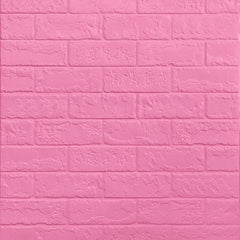 Aqua Brick 3D Duvar Paneli – Pembe - 70x70 cm
