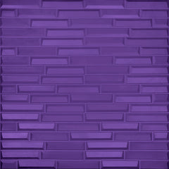3D Wall Panel – Brick Pattern Purple
