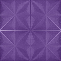 Aqua Diamond 3D Duvar Paneli – Mor - 70x70 cm
