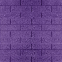 3D Duvar Paneli – Klasik Tuğla Desen Mor