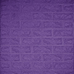 3D Duvar Paneli – Mor Tuğla Desen