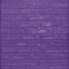 Aqua Brick 3D Duvar Paneli – Mor - 77x70 cm