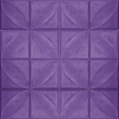 Aqua Leaf 3D Duvar Paneli – Mor