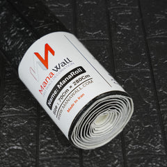 3D Wall Panel – Classic Brick Black Roll - 280x70 cm 