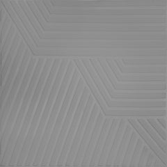 3D Wall Panel – Geometric Line Pattern Grey - 70x70 cm