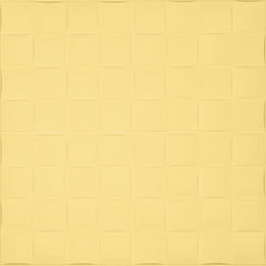 3D Wall Panel – Square Pattern Cream