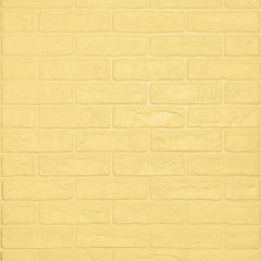 Aqua Brick 3D Duvar Paneli – Açık Sarı - 77x70 cm
