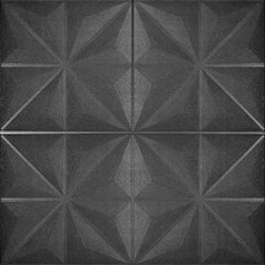 Aqua Diamond 3D Duvar Paneli – Siyah - 70x70 cm