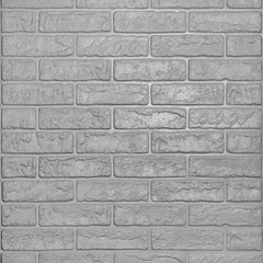 Aqua Brick 3D Duvar Paneli – Gri - 77x70 cm
