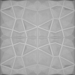 3D Duvar Paneli - Prizma Açık Gri Geometrik