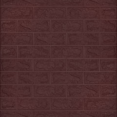 3D Duvar Paneli – Kahverengi Taş Tuğla Desen