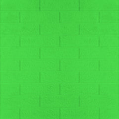 3D Wall Panel – Classic Brick Pattern Green