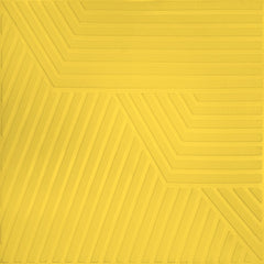 3D Wall Panel – Geometric Line Pattern Yellow - 70x70 cm