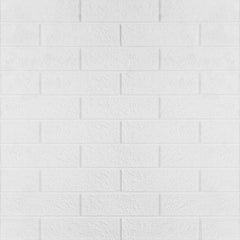 3D Wall Panel – Classic Brick Pattern White