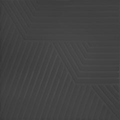 3D Wall Panel – Geometric Line Pattern Black - 70x70 cm