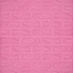 3D Duvar Paneli – Sarı Klasik Tuğla Desen - 77x70 cm