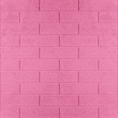 3D Wall Panel – Classic Brick Pattern Pink