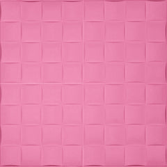 3D Wall Panel – Square Pattern Pink