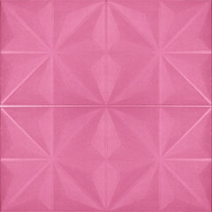 Aqua Diamond 3D Duvar Paneli – Pembe - 70x70 cm