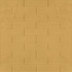 3D Duvar Paneli – Klasik Tuğla Desen Altın