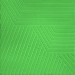 3D Wall Panel – Geometric Line Pattern Green - 70x70 cm