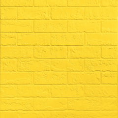 Aqua Brick 3D Duvar Paneli – Neon Sarı - 70x70 cm