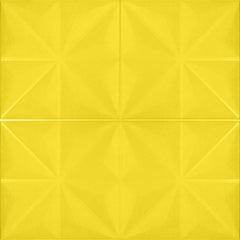 Aqua Diamond 3D Duvar Paneli – Sarı - 70x70 cm