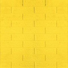 3D Wall Panel – Classic Brick Pattern Yellow