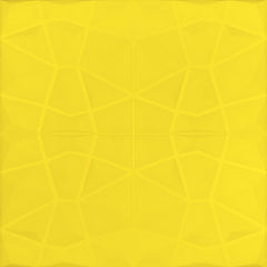 3D Wall Panel - Prism Yellow Geometric
