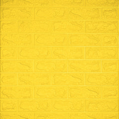 3D Duvar Paneli – Sarı Tuğla Desen